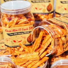 Khoai Môn Sấy Vị Gạch Tôm 500g - Ăn Vặt Api Food