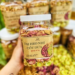 Bánh Tai Heo Nhí Cốt Dừa Món Ăn Tuổi Thơ Mix 3 Vị - Ăn Vặt Api Food