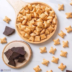 (NGUYÊN THÙNG) Bánh Gấu Nhân Kem Sữa Socola Thái Lan Hộp Thiếc Sang Trọng - Ăn Vặt Api Food