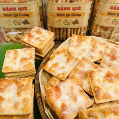 Bánh Lạt Đường Vuông Tuổi Thơ Giòn Xốp, Ngọt Nhẹ Thơm Bơ, Bánh Chay - Ăn Vặt Api Food