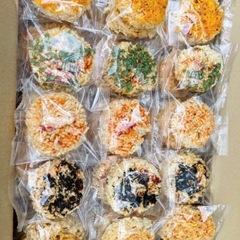 Cơm Cháy Viên Mini Mix Đủ Vị Siêu Ngon (50-54 Cái) - Ăn Vặt Api Food