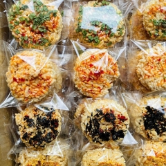 Cơm Cháy Viên Mini Mix Đủ Vị Siêu Ngon (50-54 Cái) - Ăn Vặt Api Food