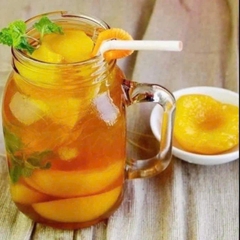 Đào Tươi Ngâm Nước Đường Hạ Long MV Lon 820g - Ăn Vặt Api Food