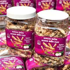 Khoai Môn Cọng Sấy Rong Biển Bùi Béo Giòn Tan Mê Ly - Ăn Vặt Api Food