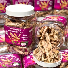 Khoai Môn Cọng Sấy Rong Biển Bùi Béo Giòn Tan Mê Ly - Ăn Vặt Api Food