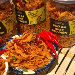 Khô Gà Quay Lá Chanh Siêu Giòn Siêu Ngon