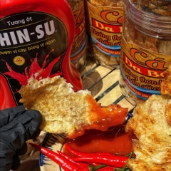 Cá Da Bò Nướng Than Hồng Chấm Sốt Cay - Ăn Vặt Api Food