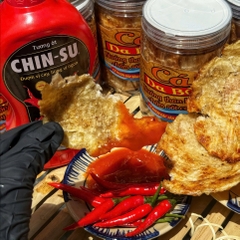 Cá Da Bò Nướng Than Hồng Chấm Sốt Cay - Ăn Vặt Api Food