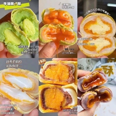 Bánh Trung Thu Trứng muối Chảy WEISIEL Đài Loan Đủ Vị (Hộp 6 Cái)