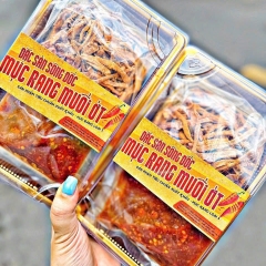 Khô Mực Rang Muối Ớt, Đậm Đà Vị Biển, Ngon Ngọt Từng Sợi 180gr, Đặc Sản Sông Đốc