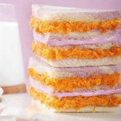 Bánh Mì Sandwich Vị Chà Bông Khoai Môn Weisiel Thùng 2Kg ( 32 Cái )