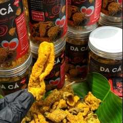 Da Cá Lắc Trứng Muối Cay Vàng Ống Giòn Tan 250gr