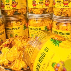 Thơm Sấy Dẻo Muối Ớt Chua Cay Mặn Ngọt Thơm Ngon Lạ Miệng 300gr