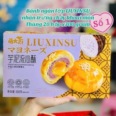 ( VỊ MỚI ) Bánh Trứng Muối Tan Chảy Liu Xin Su Đài Loan 300gr ( Hộp 6 Cái )