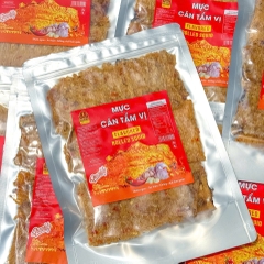 Khô Mực Cán Tẩm Gia Vị Loại Ngon, Đặc Sản Nha Trang 250gr ( Túi Zip )