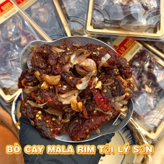 Khô Bò Cay Mala Rim Tỏi Lý Sơn Đậm Đà Vị Ngon Cay Khó Cưỡng 300gr