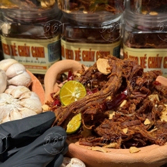 Khô Heo Xé Cháy Cạnh Giòn Ngon Chuẩn Vị Nhà Làm 300gr