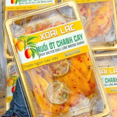 Xoài Lắc Muối Ớt Chanh Cay Mặn Ngọt, Chua Chua, Giòn Giòn Siêu Ngon 400gr