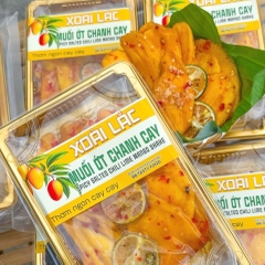 Xoài Lắc Muối Ớt Chanh Cay Mặn Ngọt, Chua Chua, Giòn Giòn Siêu Ngon 400gr