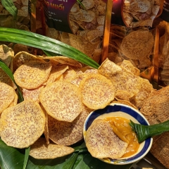 Khoai Môn Lát Sấy Trứng Muối, Giòn Tan, Béo Bùi, Đậm Đà Khó Cưỡng 200gr