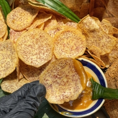 Khoai Môn Lát Sấy Trứng Muối, Giòn Tan, Béo Bùi, Đậm Đà Khó Cưỡng 200gr