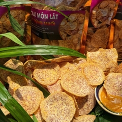 Khoai Môn Lát Sấy Trứng Muối, Giòn Tan, Béo Bùi, Đậm Đà Khó Cưỡng 200gr