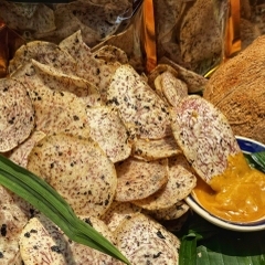 Khoai Môn Lát Sấy Rong Biển Sốt Mắm Sệt - Đậm Đà Khó Cưỡng 200gr