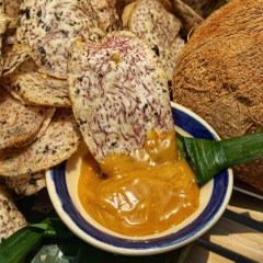 Khoai Môn Lát Sấy Rong Biển Sốt Mắm Sệt - Đậm Đà Khó Cưỡng 200gr