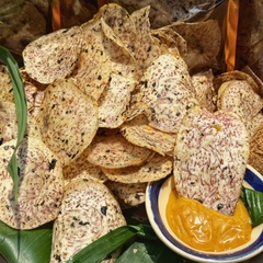 Khoai Môn Lát Sấy Rong Biển Sốt Mắm Sệt - Đậm Đà Khó Cưỡng 200gr