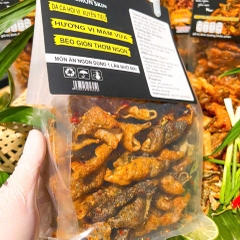 DA CÁ HỒI QUAY XUYÊN TIÊU 220gr – Giòn Tan Rôm Rốp, Tê Cay Độc Lạ