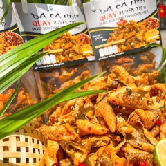 DA CÁ HỒI QUAY XUYÊN TIÊU 220gr – Giòn Tan Rôm Rốp, Tê Cay Độc Lạ