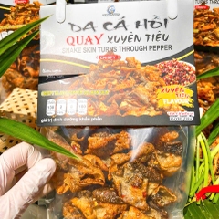 DA CÁ HỒI QUAY XUYÊN TIÊU 220gr – Giòn Tan Rôm Rốp, Tê Cay Độc Lạ