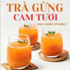 Bột Trà Gừng Cam Tươi, Ấm Nóng, Thanh Mát, Tỉnh Táo Mỗi Ngày 500gr