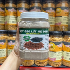 Bột Gạo Lức Mè Đen 500gr - Dinh Dưỡng Thuần Tự Nhiên, Khỏe Từ Bên Trong