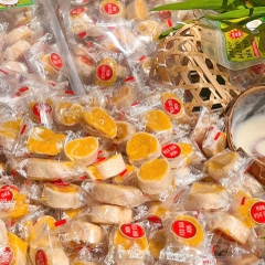 Kẹo Dừa Non Cuộn Sầu Riêng 500gr – Dẻo Mềm Béo Ngậy, Thơm Ngon Tan Chảy Vị Sầu Riêng