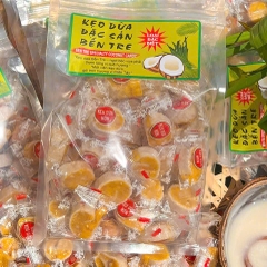Kẹo Dừa Non Cuộn Sầu Riêng 500gr – Dẻo Mềm Béo Ngậy, Thơm Ngon Tan Chảy Vị Sầu Riêng