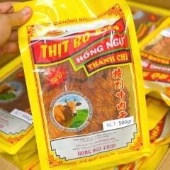 Khô Bò Miếng Giòn Hồng Ngự Thanh Chì Thơm Ngon Chính Hãng ( Túi Vàng )
