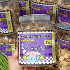 Khoai Môn Viên Cube Sấy Mắm Hành 400gr – Giòn Rụm, Đậm Đà, Ăn Là "Dính"