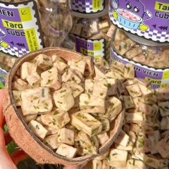 Khoai Môn Viên Cube Sấy Mắm Hành 400gr – Giòn Rụm, Đậm Đà, Ăn Là "Dính"