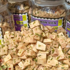 Khoai Môn Viên Cube Sấy Mắm Hành 400gr – Giòn Rụm, Đậm Đà, Ăn Là "Dính"