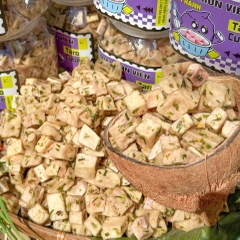 Khoai Môn Viên Cube Sấy Mắm Hành 400gr – Giòn Rụm, Đậm Đà, Ăn Là "Dính"