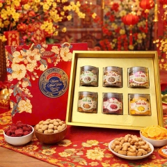 HỘP QUÀ TẾT CAO CẤP – SET 6 LOẠI HẠT DINH DƯỠNG & TRÁI CÂY