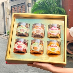HỘP QUÀ TẾT CAO CẤP – SET 6 LOẠI HẠT DINH DƯỠNG & TRÁI CÂY