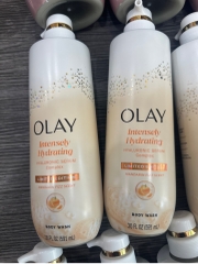 Sữa Tắm Olay Intensity Hydrating Hyaluronic Serum Body Wash Mandarin Fizz 591ml Dưỡng Ẩm Hương Cam
