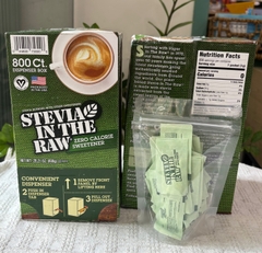Túi 50 gói Đường nâu Ăn Kiêng  Stevia In The Raw Zero Calorie Sweetener Mỹ