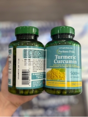 Tinh Nghệ Curcumin Puritan’s Pride 500mg 180 Viên Nhập Khẩu Mỹ