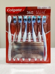 Bàn Chải Đánh Răng Colgate Optic White Pack Mỹ 8 cây