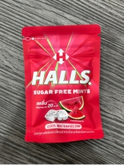 Kẹo ngậm bạc hà Halls Sugar Free Mints Cool Watermelon không đường 15.4g – Vị dưa hấu mát lạnh