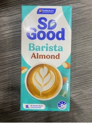 Sữa Hạnh Nhân So Good Barista Almond 1L – Sữa Hạt Pha Cà Phê, Ít Đường, Tạo Bọt Mịn