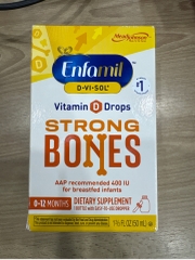 Vitamin D nhỏ giọt Enfamil D-Vi-Sol 400 IU cho trẻ sơ sinh 0–12 tháng Mỹ 50ml– Hỗ trợ phát triển xương & miễn dịch
